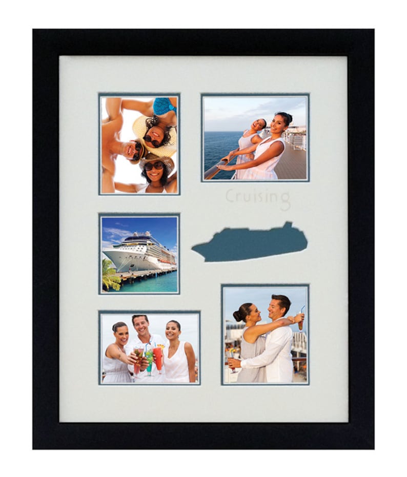 Custom Photo Frame/Cruising Photo Collage 11x14 mat only Etsy