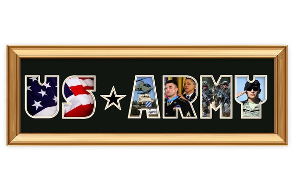 Us Army 8 X 26 Doublematted Custom Photo Collage Mat Only Etsy