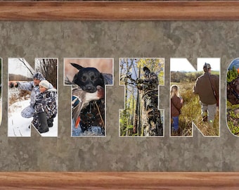 Hunting Photo Collage in 8 x 26 (mat only)