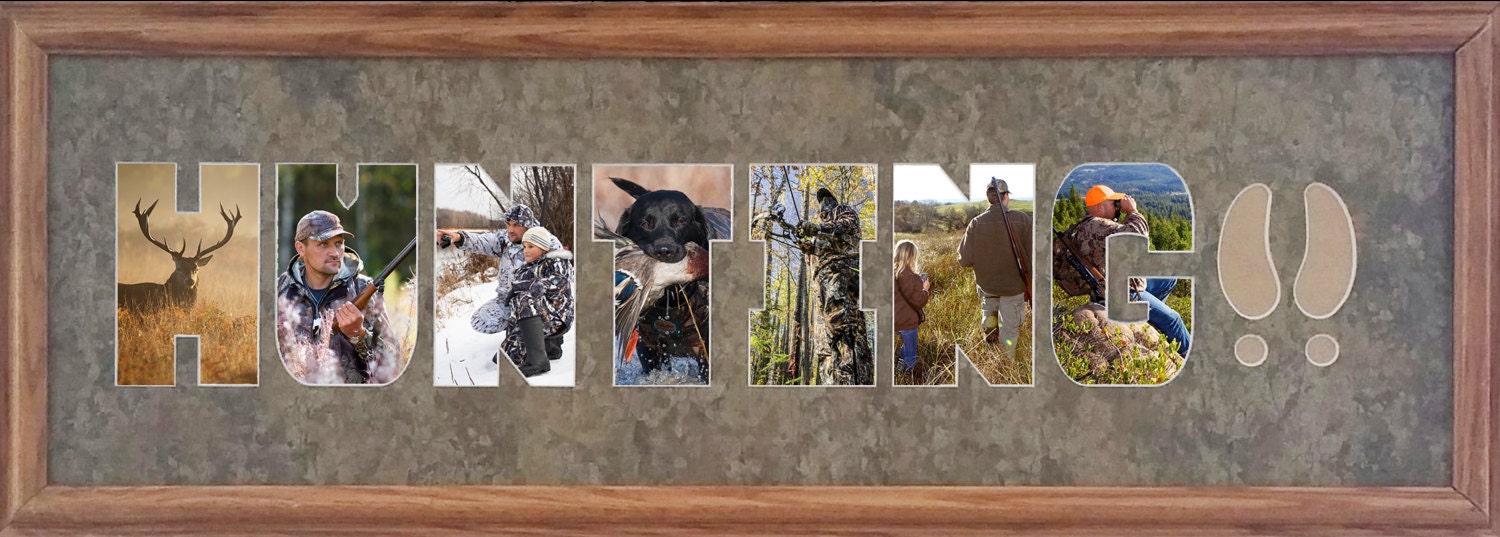 Hunting Photo Collage in 8 x 26 (mat only) from photomats4u on Etsy Studio