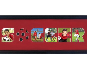 Soccer photo collage (mat only)