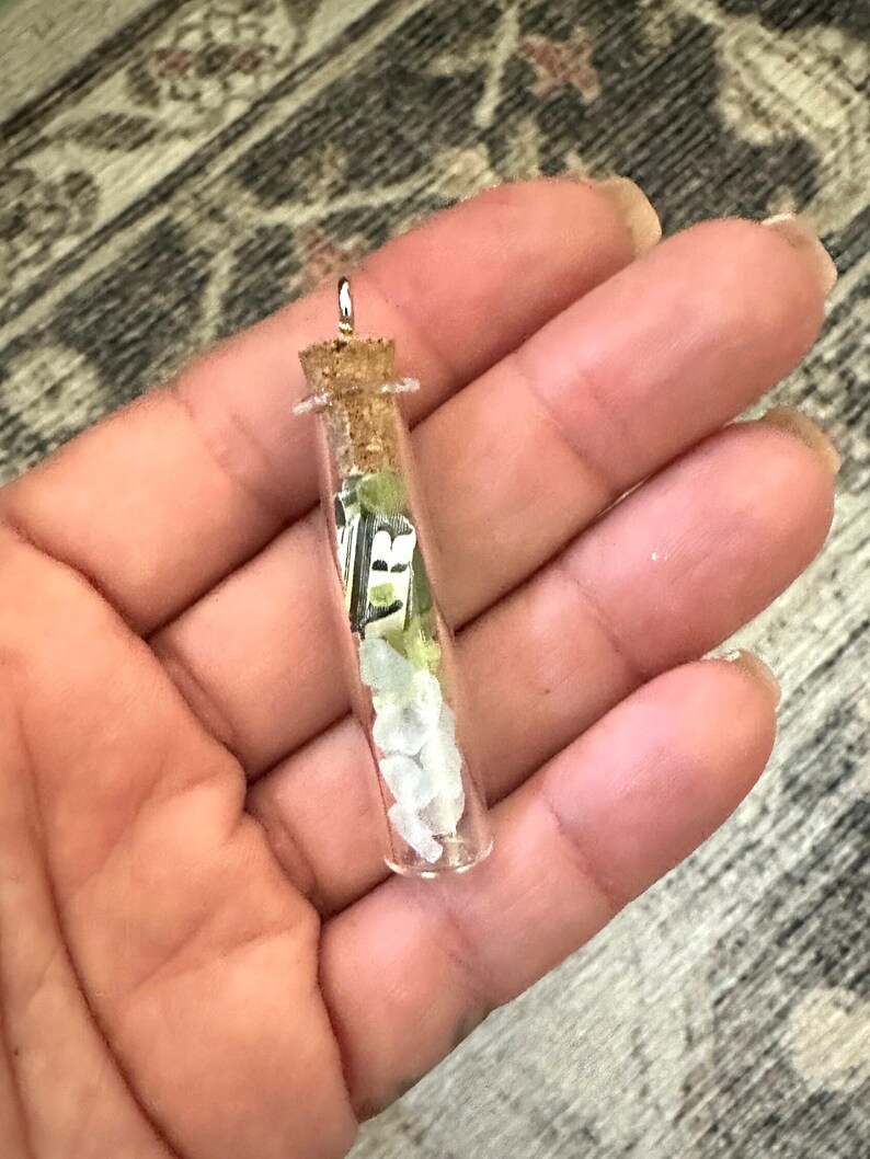 Protection Glass Pendant, Pagan Jewelry, Spell That You Wear to Break a