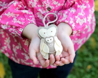 Mother and Baby Ornament. Felt Owl Ornament. New Mom Gift. Soft Plush Woodland Animal Handmade by Ordinary Mommy on Etsy