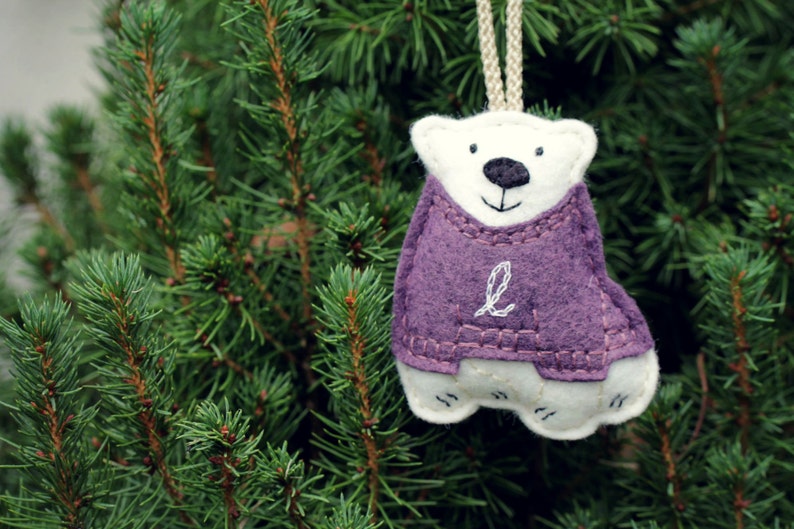 First Christmas Ornament Embroidered Personalized Ornament image 3