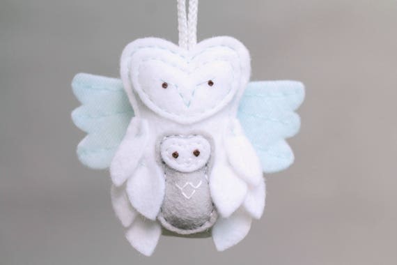 miscarriage ornament remembrance owl ornament with baby etsy