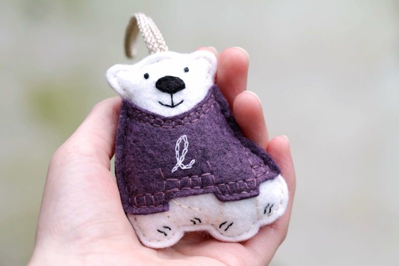 First Christmas Ornament Embroidered Personalized Ornament image 0