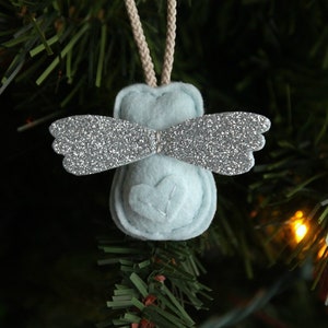 Mini Angel Baby Owl Ornament. Remembrance Ornament. Miscarriage Keepsake. No Thanks