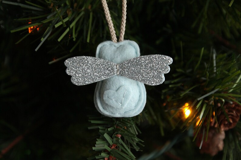 Mini Angel Baby Owl Ornament. Remembrance Ornament. Miscarriage Keepsake. No Thanks