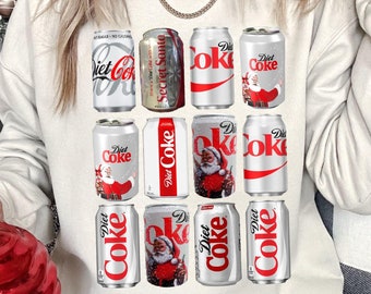 Diet Coke T-Shirt, Christmas Coca Cola Sweatshirt, Diet Coke Lover Crewneck, Coca Cola Xmas Shirt, Diet Coke Fans Sweater, Trendy Mom Gift