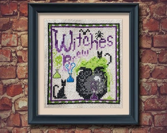 PDF -- Witches Brew Halloween Cross Stitch Pattern