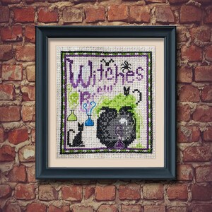 PDF -- Witches Brew Halloween Cross Stitch Pattern