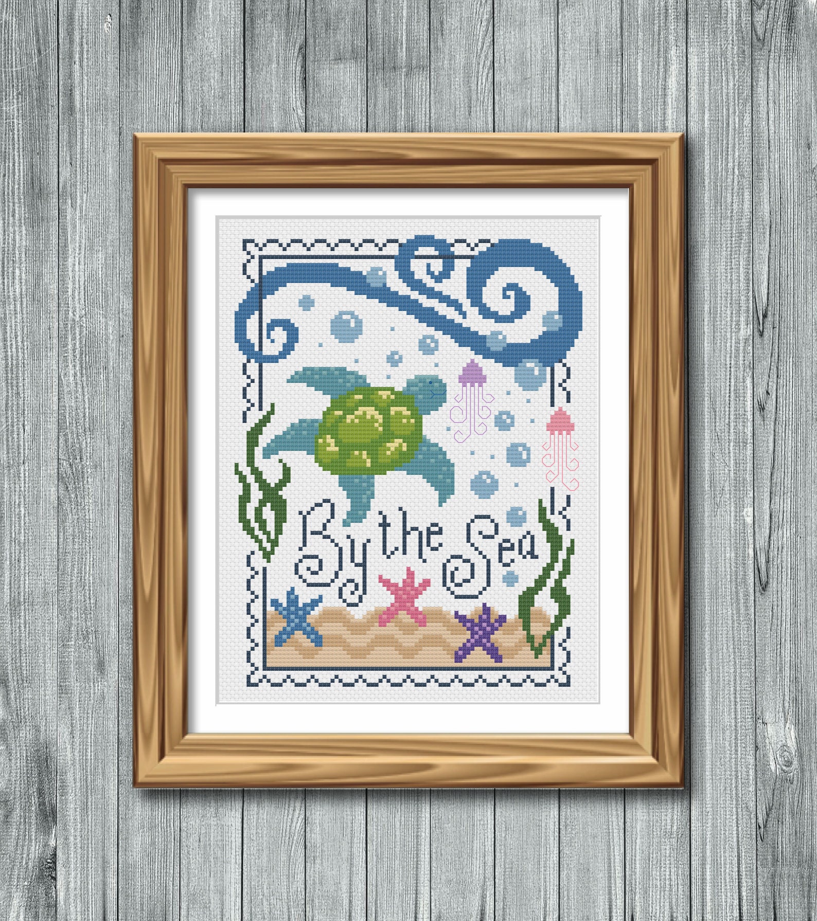 Sea Turtle Cross Stitch Patternpdf Etsy