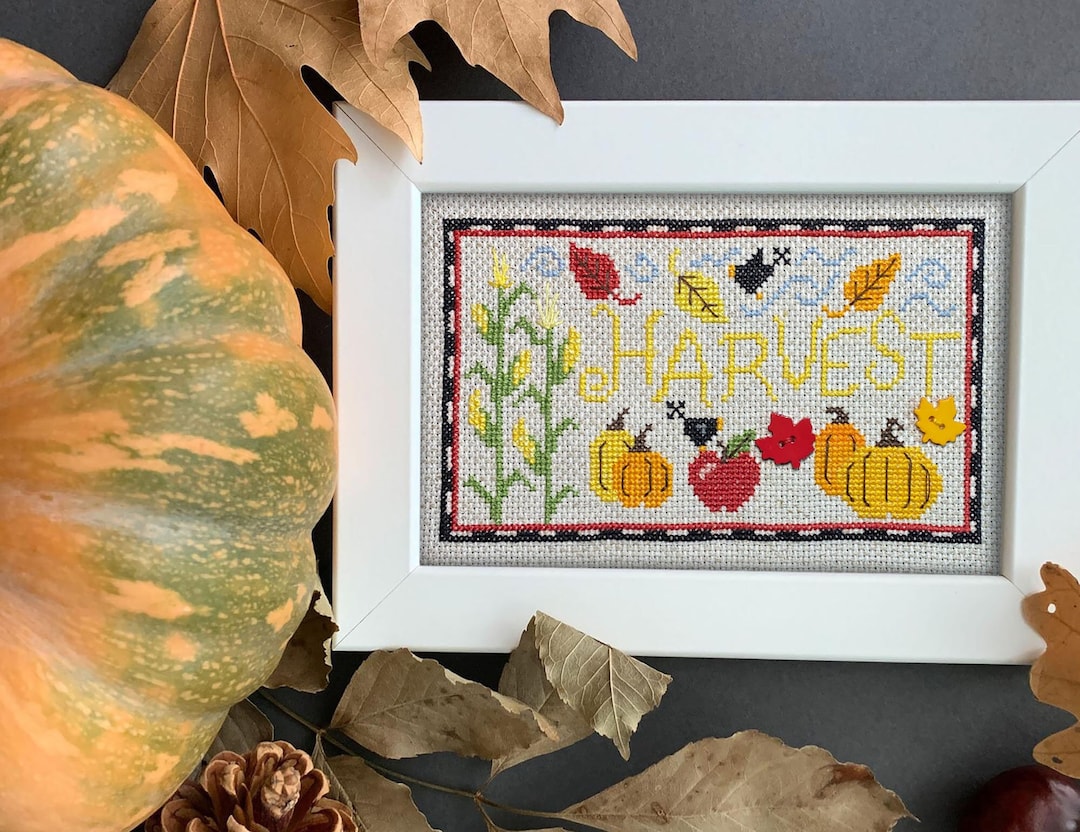 Autumn Harvest Cross Stitch Pattern PDF - Etsy