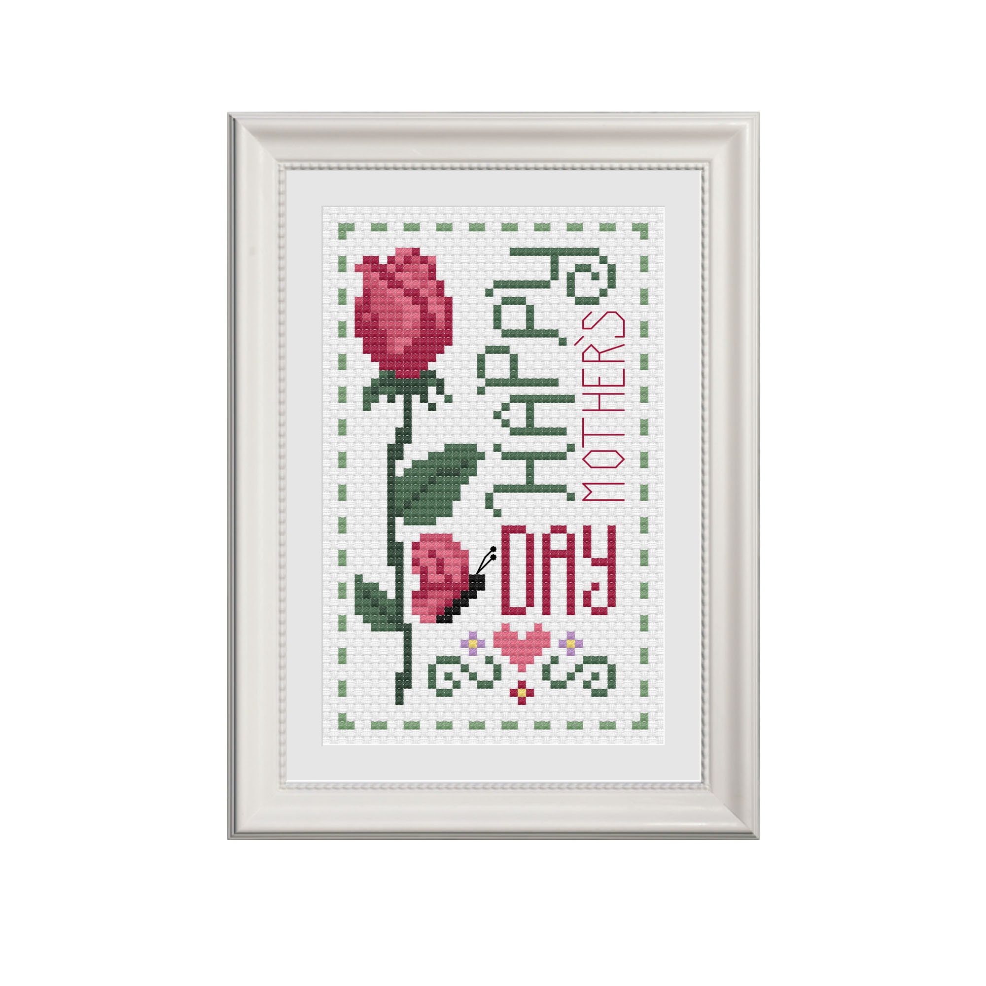 PDF Happy Mother's Day Cross Stitch Pattern Etsy