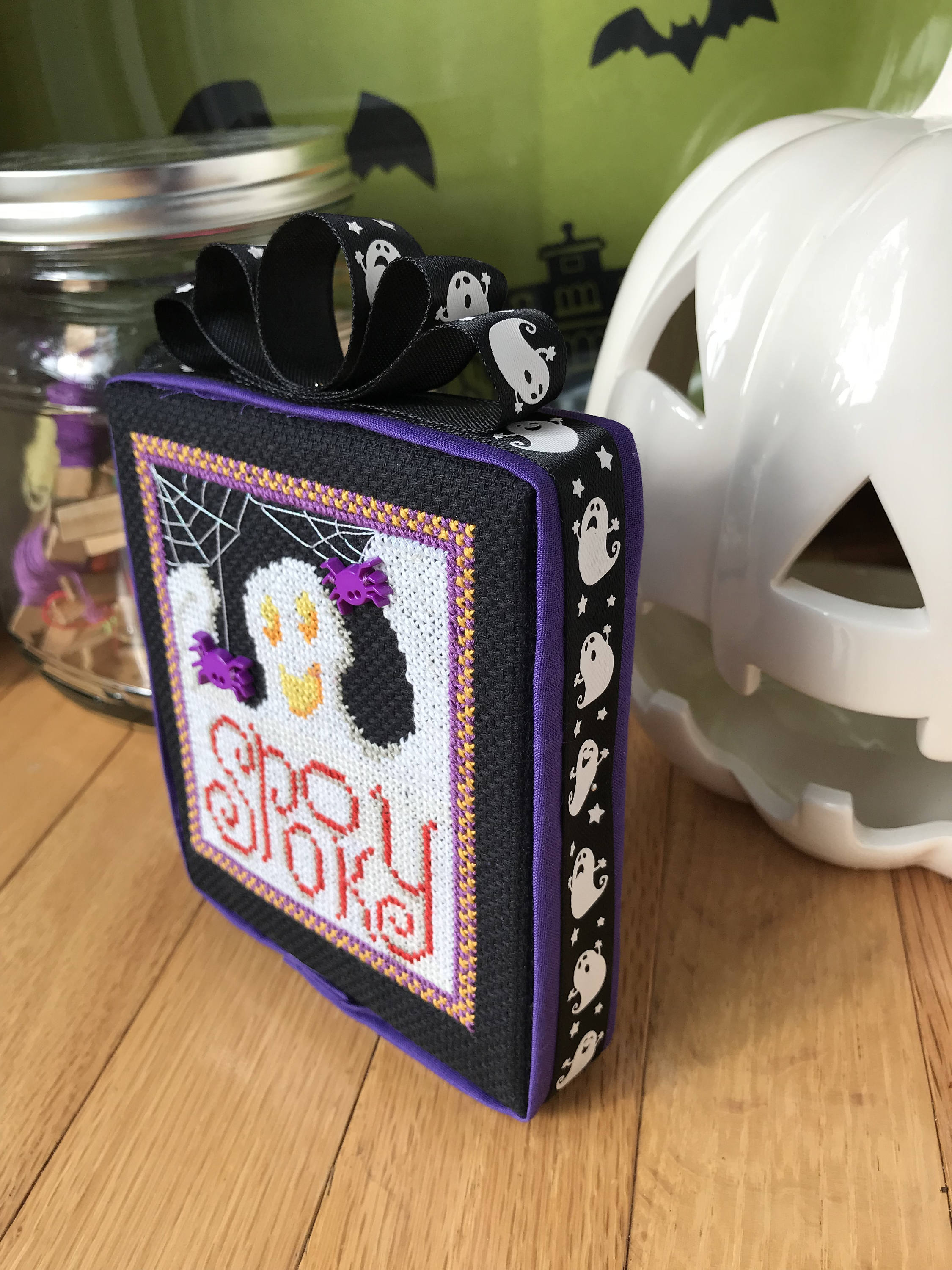 PDF -- Spooky Ghost Halloween Cross Stitch Pattern - Etsy