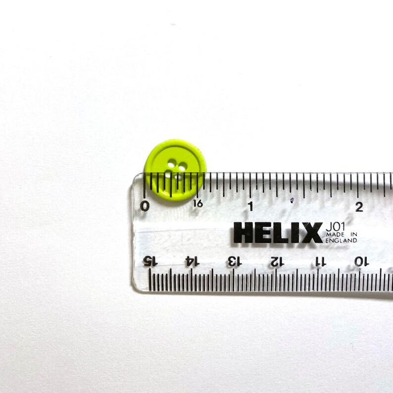 Set of 3 - Lime Green Buttons With 4 Holes - Etsy