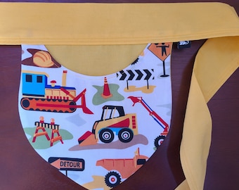 Children's Forager Pockets - Teardrop Shaped - Construction Vehicles