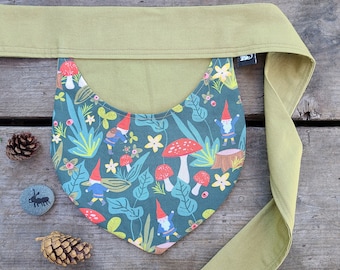 Children&#39;s Forager Pockets - Teardrop Shape - Gnomes, Mushrooms, Plants