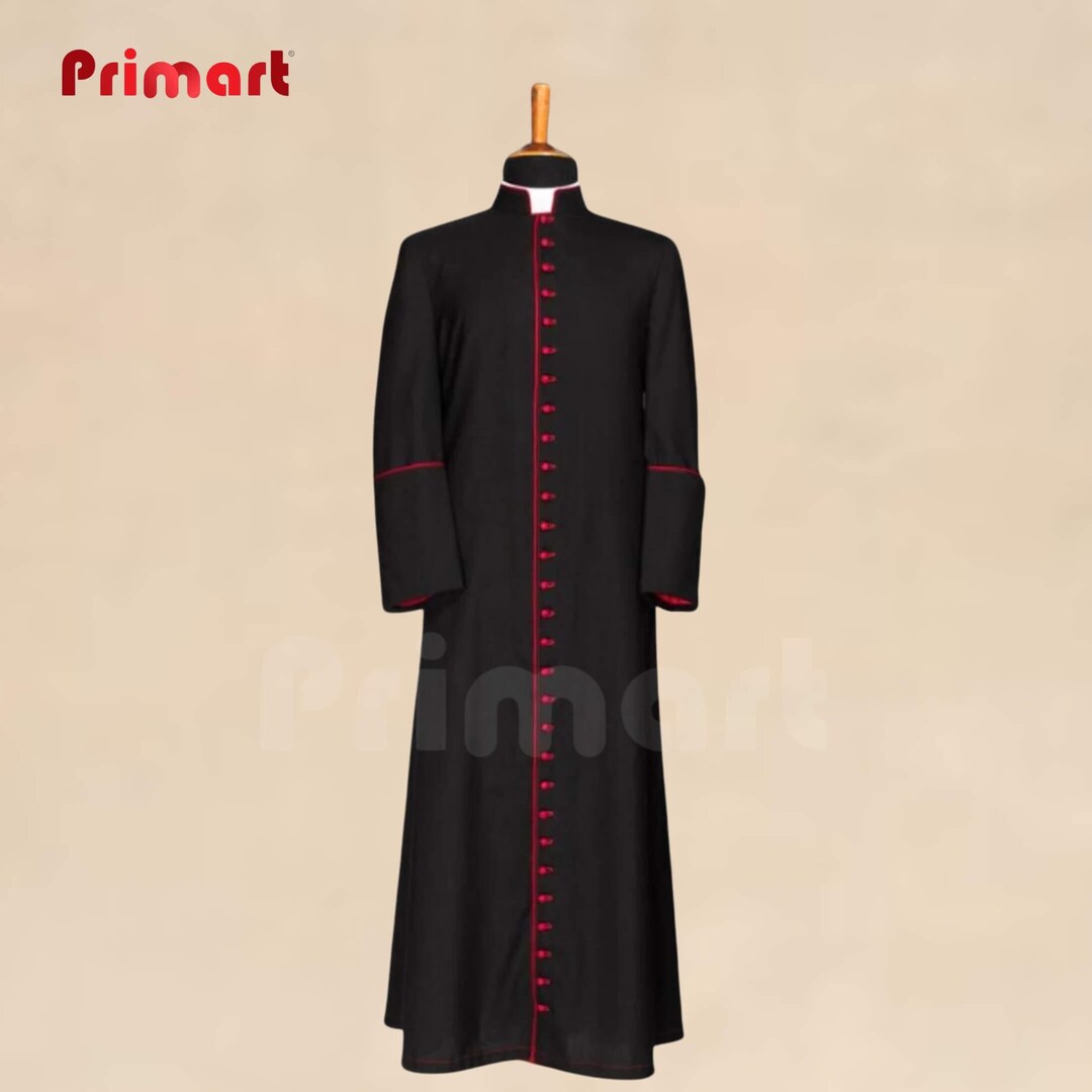 Roman Cassock Custom Size Clergy Robe, Traditional Priest Vestment ...