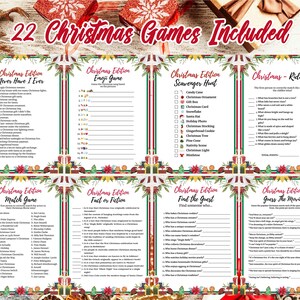 Printable Christmas Party Games Holiday Party Games Adult Christmas ...