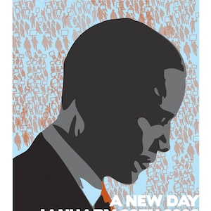 Barack Obama - Gör-det-själv - DIGITAL FIL | Flera storlekar | Originalkonst | Design | Skriv ut hemma | | Väggkonst | wpa | 44:e presidenten