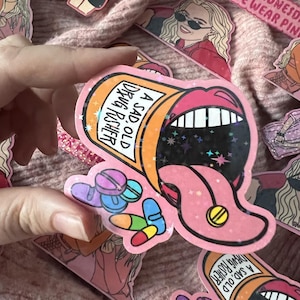 On Wednesdays We Wear Pink Sticker Set