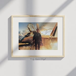 Foto autografata e firmata a mano da Tom Cruise, 20 x 30 cm (COA a vita)