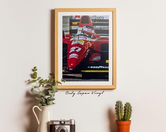 Fotografía autografiada a mano de Jean Alesi Ferrari F1 de 20 x 30 cm (certificado de autenticidad de por vida)