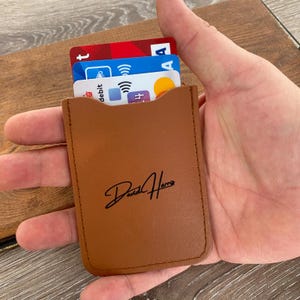 Porta carte sottile in pelle personalizzato, portafoglio minimalista in pelle semplice, regalo per uomo, portafoglio piccolo leggero, porta carte in pelle da uomo,