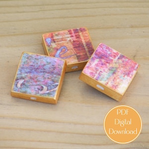 Chunky Square Paper Bead Making Tutorial PDF - Hand Make Unique Jewellery Components for Your Craft Projects