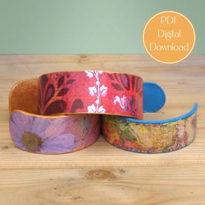 Paper Bracelet Cuff Tutorial PDF - Hand Make Your Own Jewellery with Paper and Glue