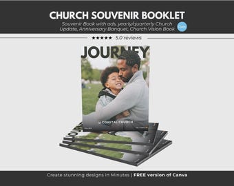 28 Page Church Souvenir Booklet for Canva Church Souvenir Book Ad Church Booklet Church Anniversary Booklet ads for Church Souvenir Book