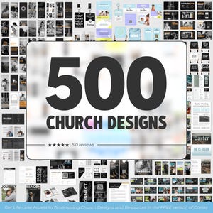 Kit di branding per la chiesa Pacchetto di modelli per la chiesa Diapositive per annunci della chiesa Post sui social media della chiesa Biglietti di benvenuto per la chiesa Cartello di benvenuto per la chiesa