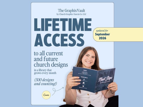 500 Church Templates Bundle Church Bulletin Church Welcome Sign Church Program Church Invitation Church Connection Card Church Announcements