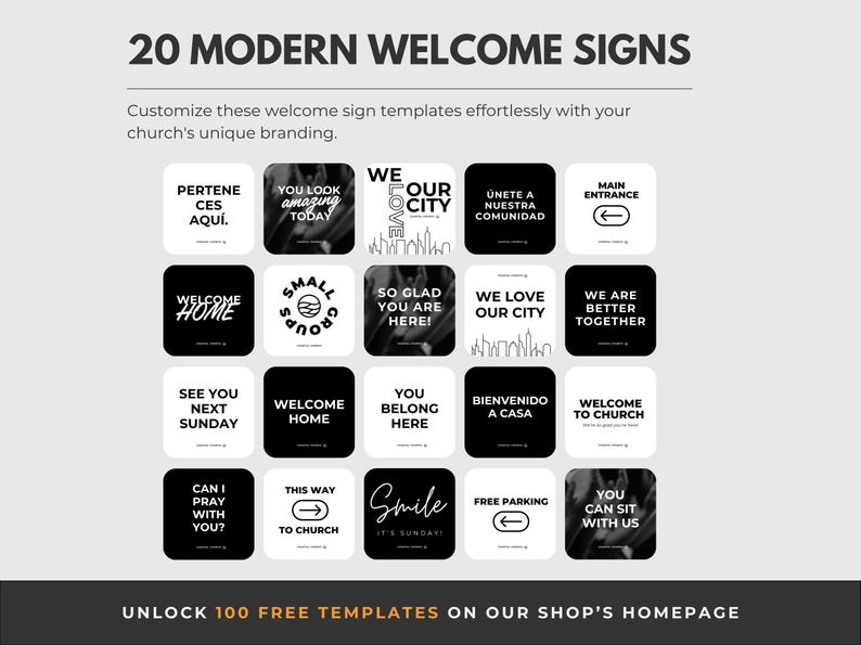 Handheld Church Welcome Signs Templates Church Templates Church Welcome ...