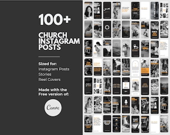 Church Social Media Posts Church Instagram Templates Church Social Media Templates Church Media Church Canva Templates Insta Church Posts