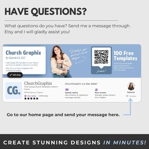 Church Easter Graphics Templates, Easter Bundle for Churches, Church Instagram Templates, Easter Invite, Easter Canva, Easter Bundle 2025 image 9