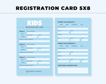 VBS Kids Ministry Registration Card Kids Flyer Ministry Sign Kids Ministry Postcard Kids Ministry Kit Kids Ministry Volunteer Kids Ministry