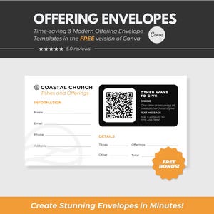 Tithe Envelope Template for Church Canva Template Church Templates Giving Form Tithes Envelope Template Giving Form Card Offering Envelope