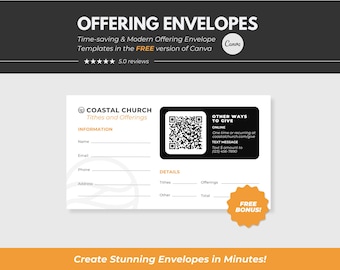 Tithe Envelope Template for Church Canva Template Church Templates Giving Form Tithes Envelope Template Giving Form Card Offering Envelope