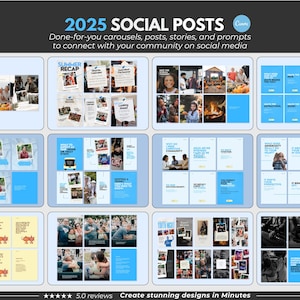 Church Social Media Posts, Church Instagram Templates, Church Social Media Templates Church Media Church Canva Template Carousels