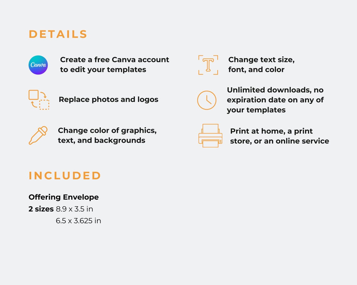 Tithe Envelope Template for Church Canva Template Church Templates ...