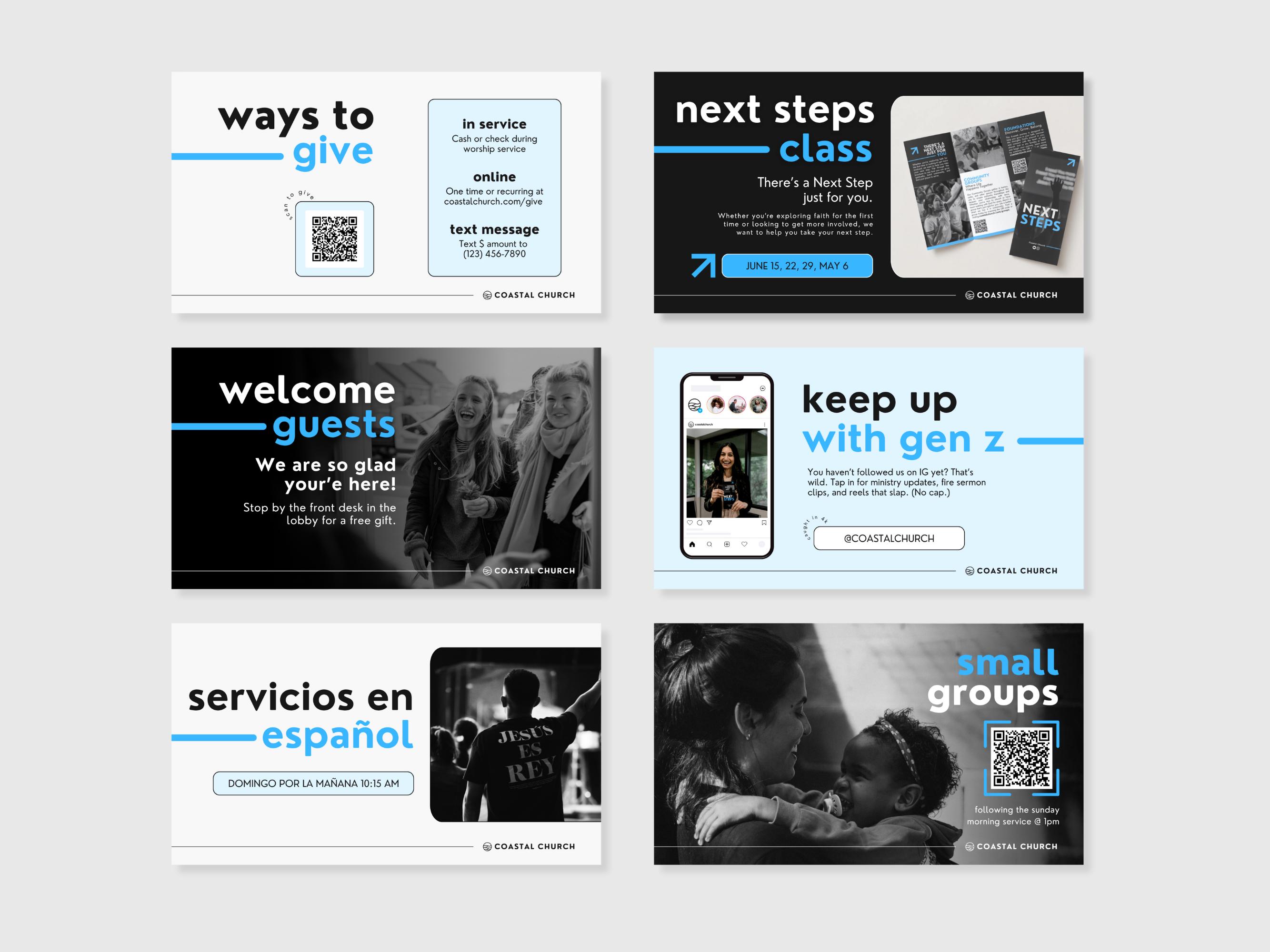 Church Announcements Slides Church Pre-service Slides Bundle Church ...