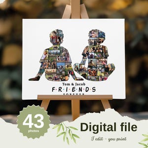 Boy best friends photo collage, bff gifts, best friend gift, friendship gifts, gifts for friends, gift for best friend, tween girl gifts