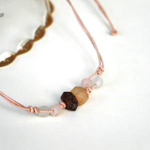 Recycled glass bead necklaces