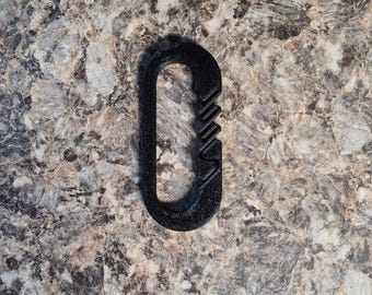 3D Printed Camping Carabiner: PLA Keychain Clip