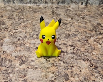3D Printed Pikachu Figurine – PLA Filament Collectible Toy