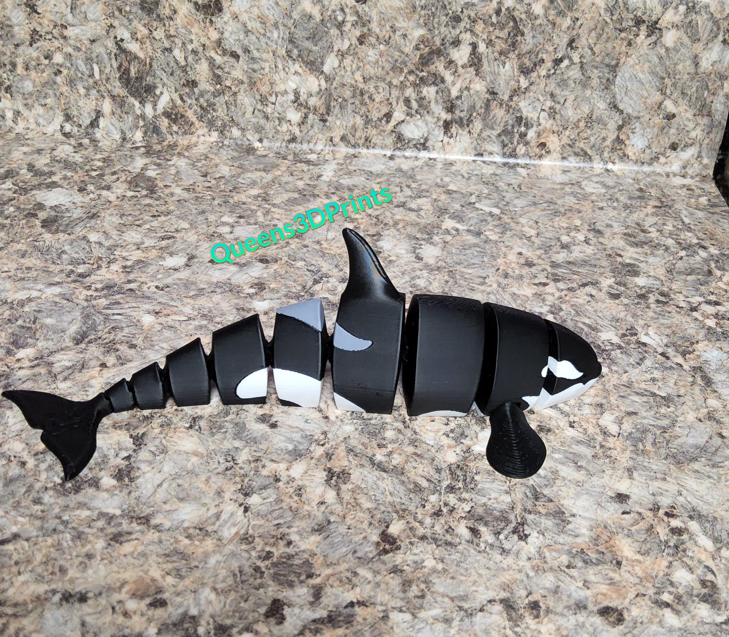 3D Printed Articulated Flexi Orca Whale