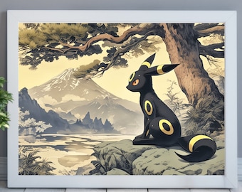 ブラッキー　ポスター ポケモンポスター: ブラッキー - Etsy 日本