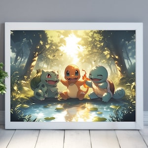 Vorspeisen haben Spaß, Anime Poster, hohe Qualität, druckbare Wandkunst, Schlafzimmer Wandkunst, Digital, japanische Wohnkultur, Eeveesolution